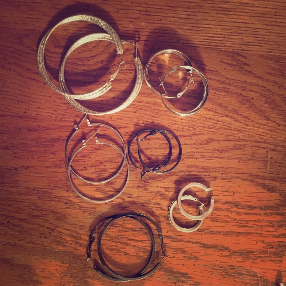 *Bundle only* Lot of hoop earrings